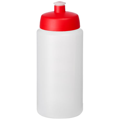 Bouteille promotionnelle 500ml bouchon sport Baseline® Translucide et Rouge